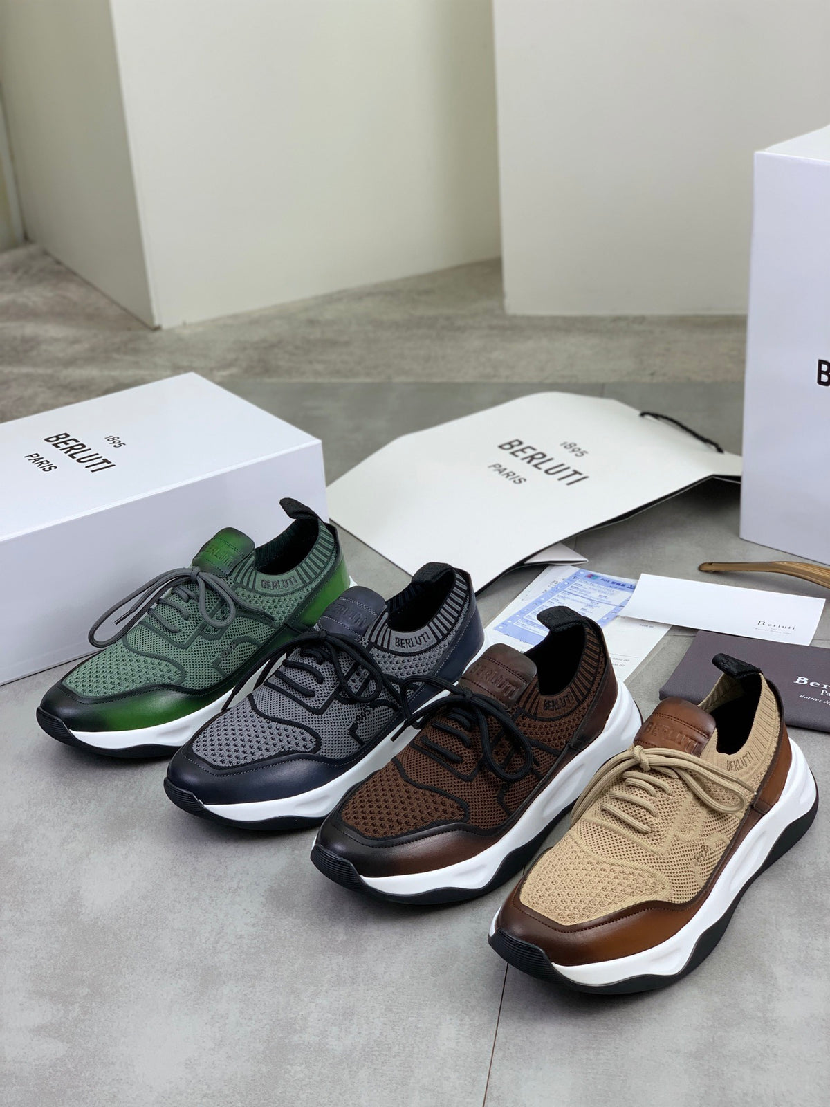 Berluti Men's Edge-Last Leather Casual Shoes