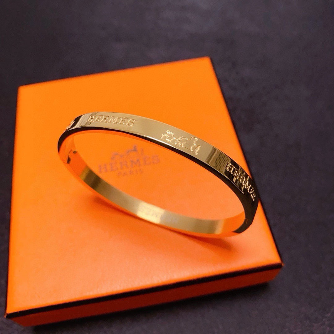 white letter Bangle for women - alternate angle view 9