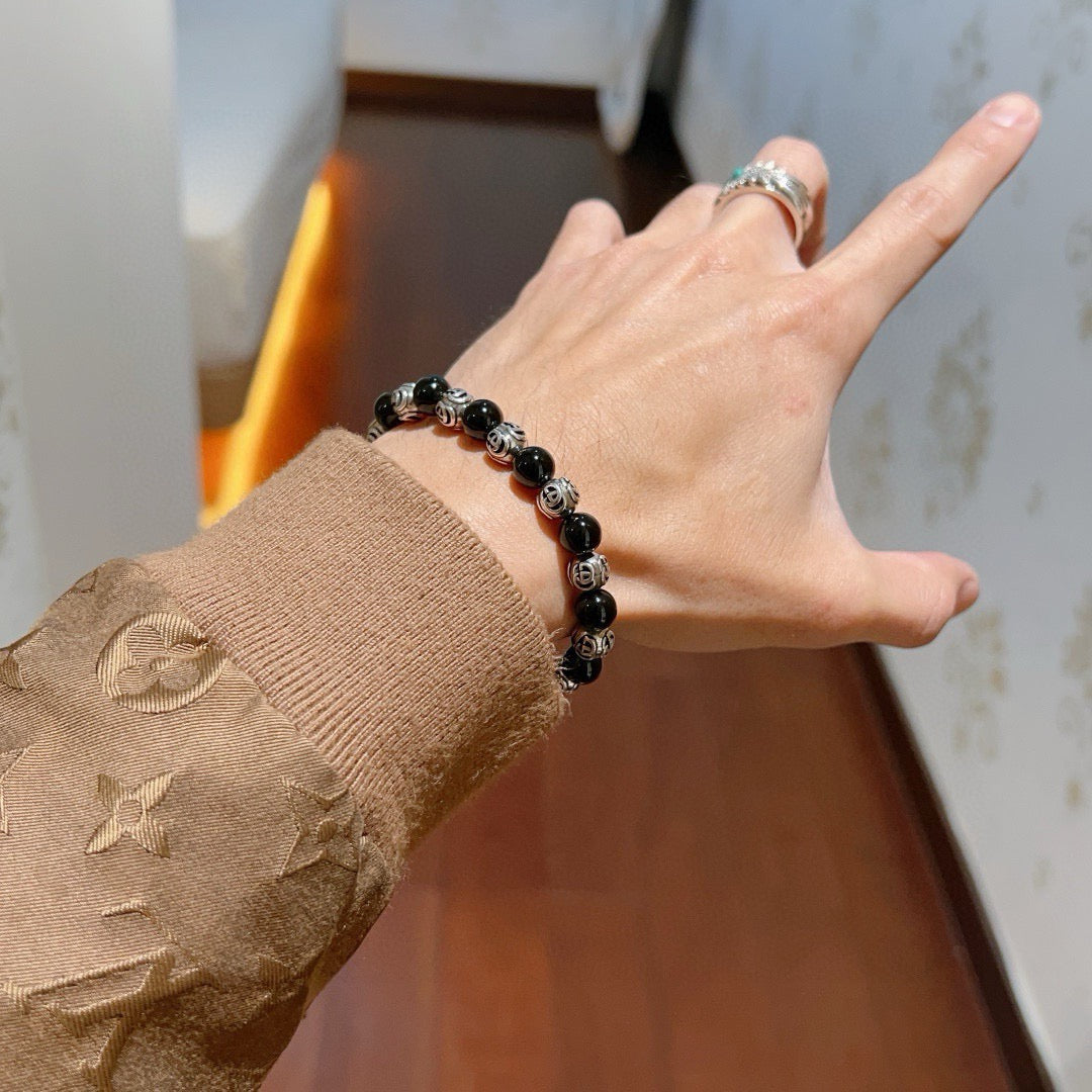 antique crystal Bracelet for men - alternate angle view 9