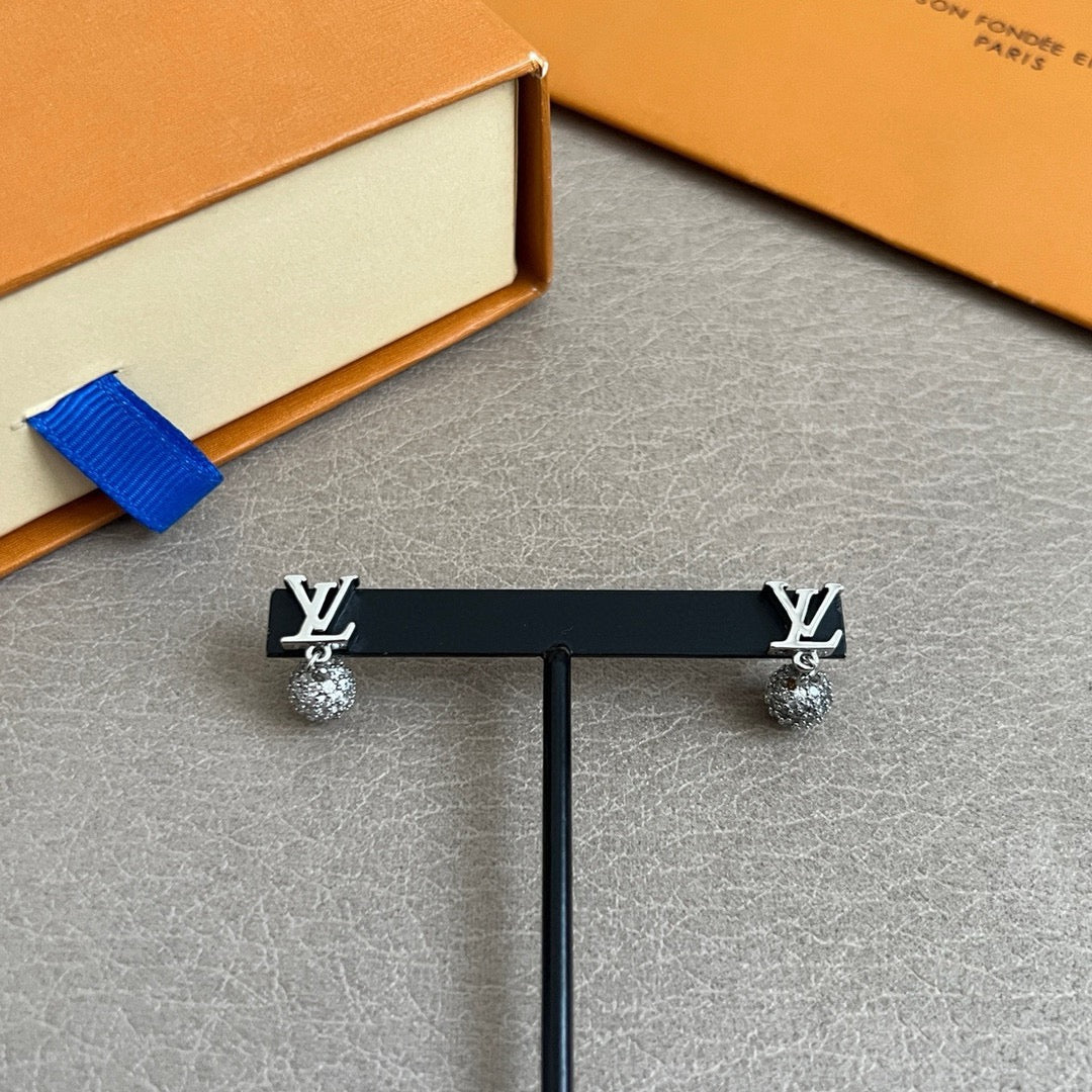 letter Stud Earrings for women - alternate angle view 6