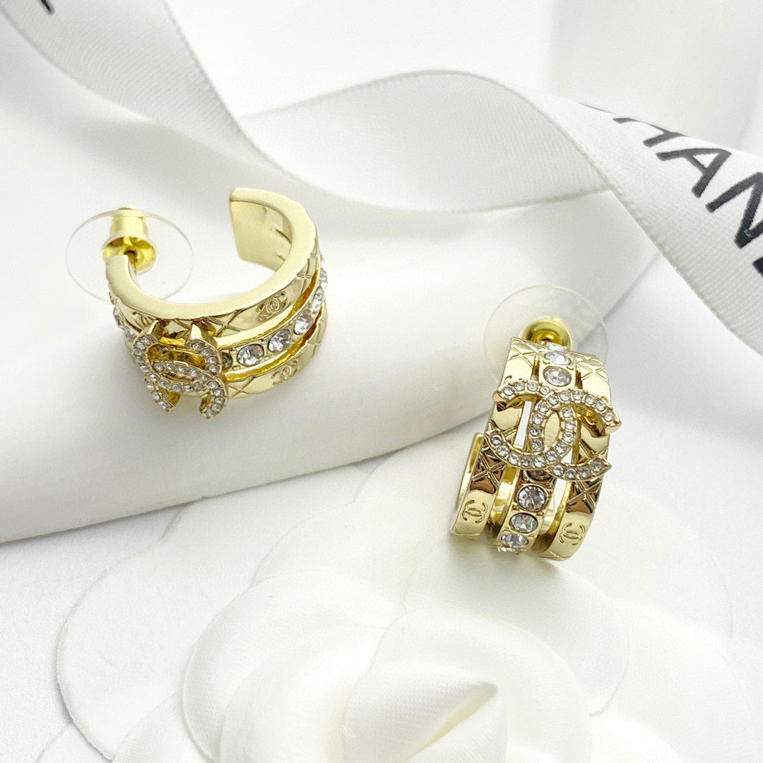 crystal rhinestone Drop Earrings for women - alternate angle view 6