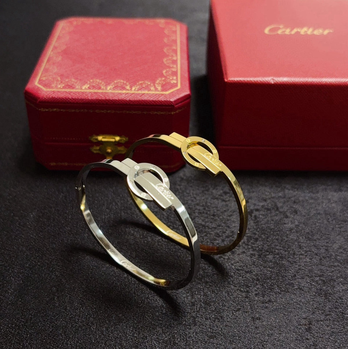 white delicate Bangle for women - alternate angle view 9