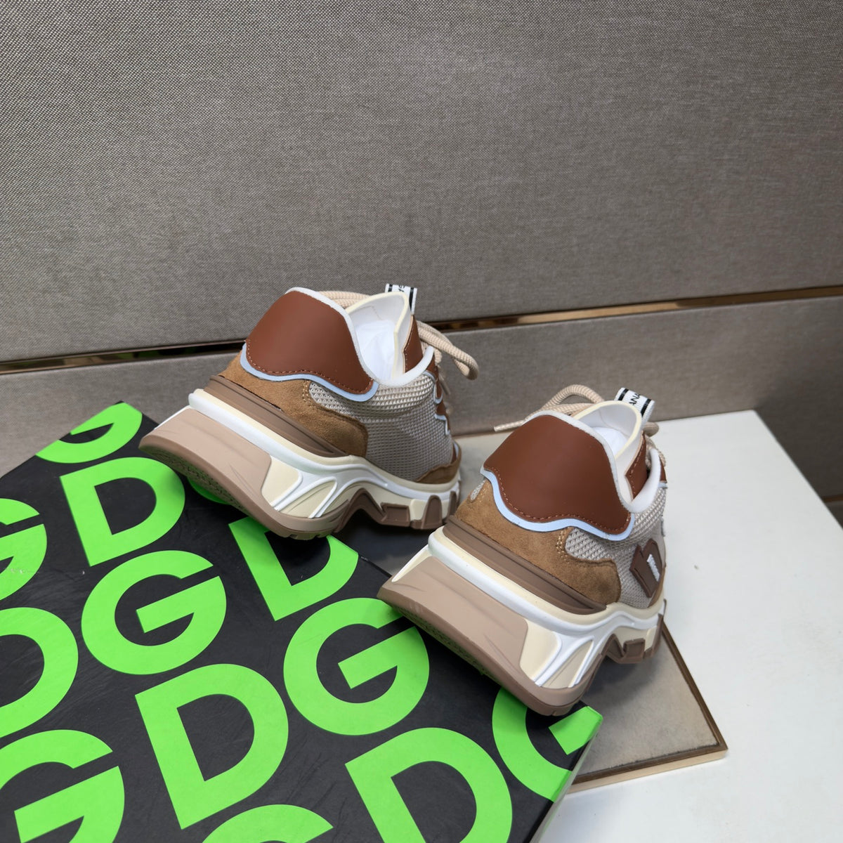Dolce & Gabbana DG Couple's Multi-Material Casual Sneakers 6 Colors