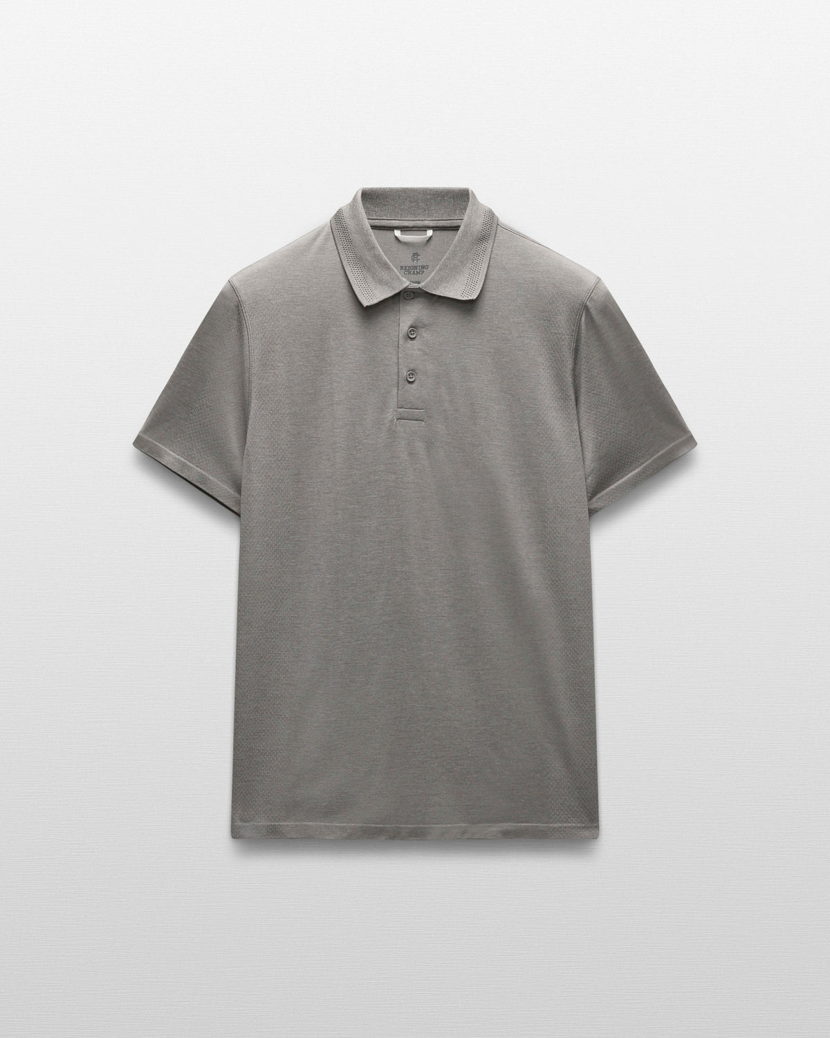 Men's Engineered Mesh Zone Standard Polo – Light Grey