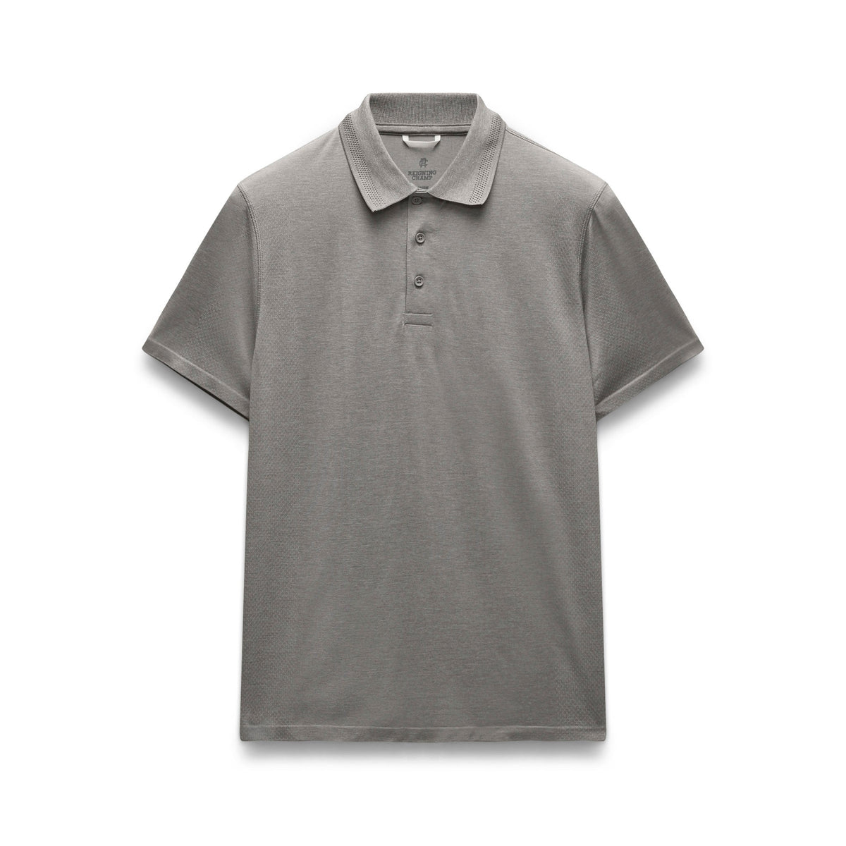 Men's Engineered Mesh Zone Standard Polo – Light Grey