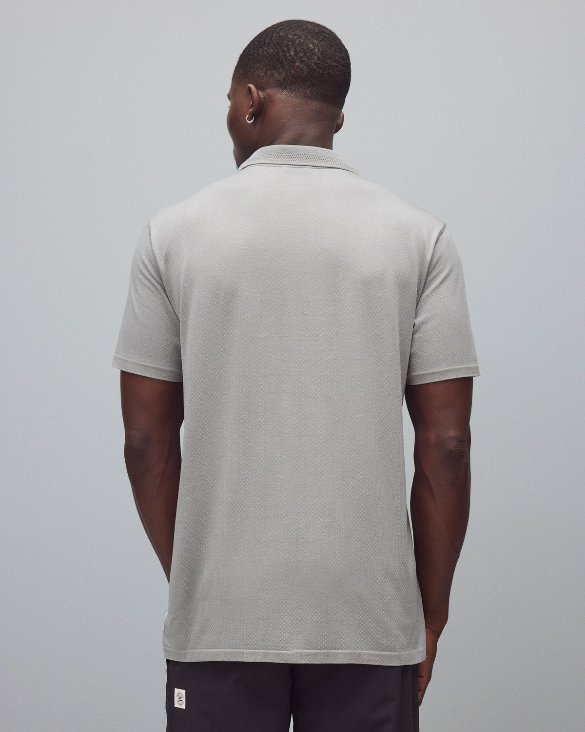 Men's Engineered Mesh Zone Standard Polo – Light Grey