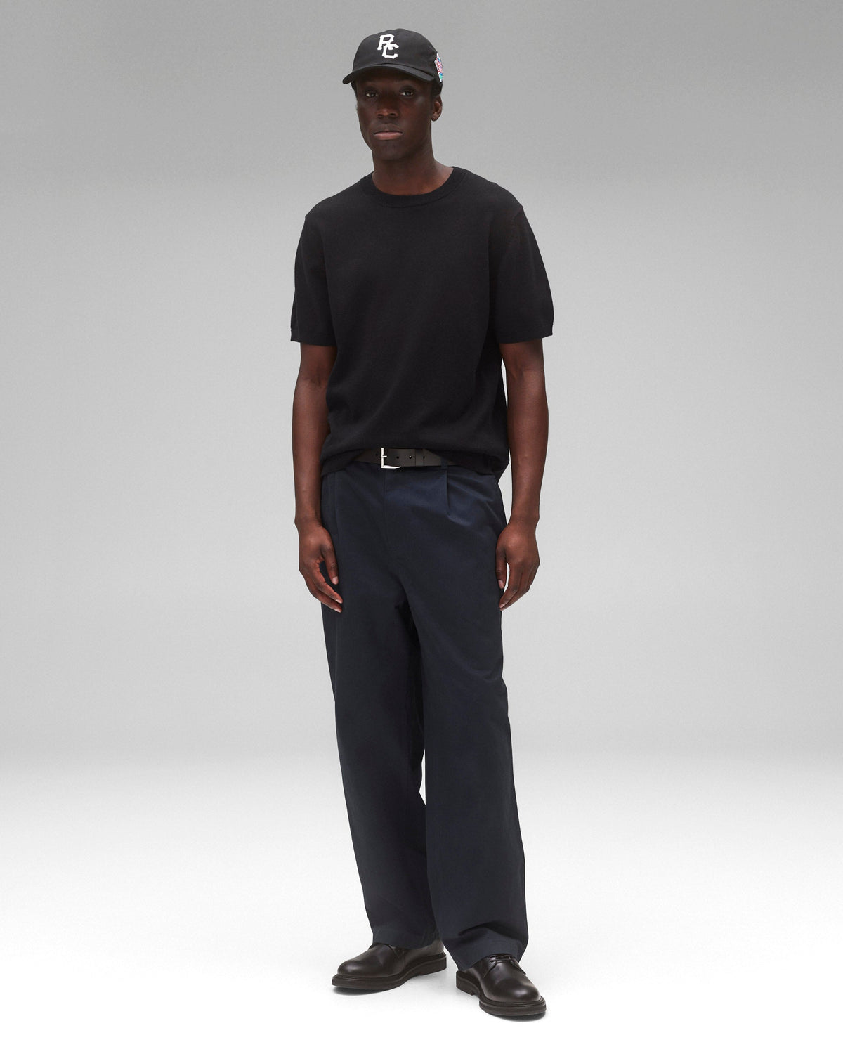 Men's Cotton Cashmere Riviera T-Shirt – Black