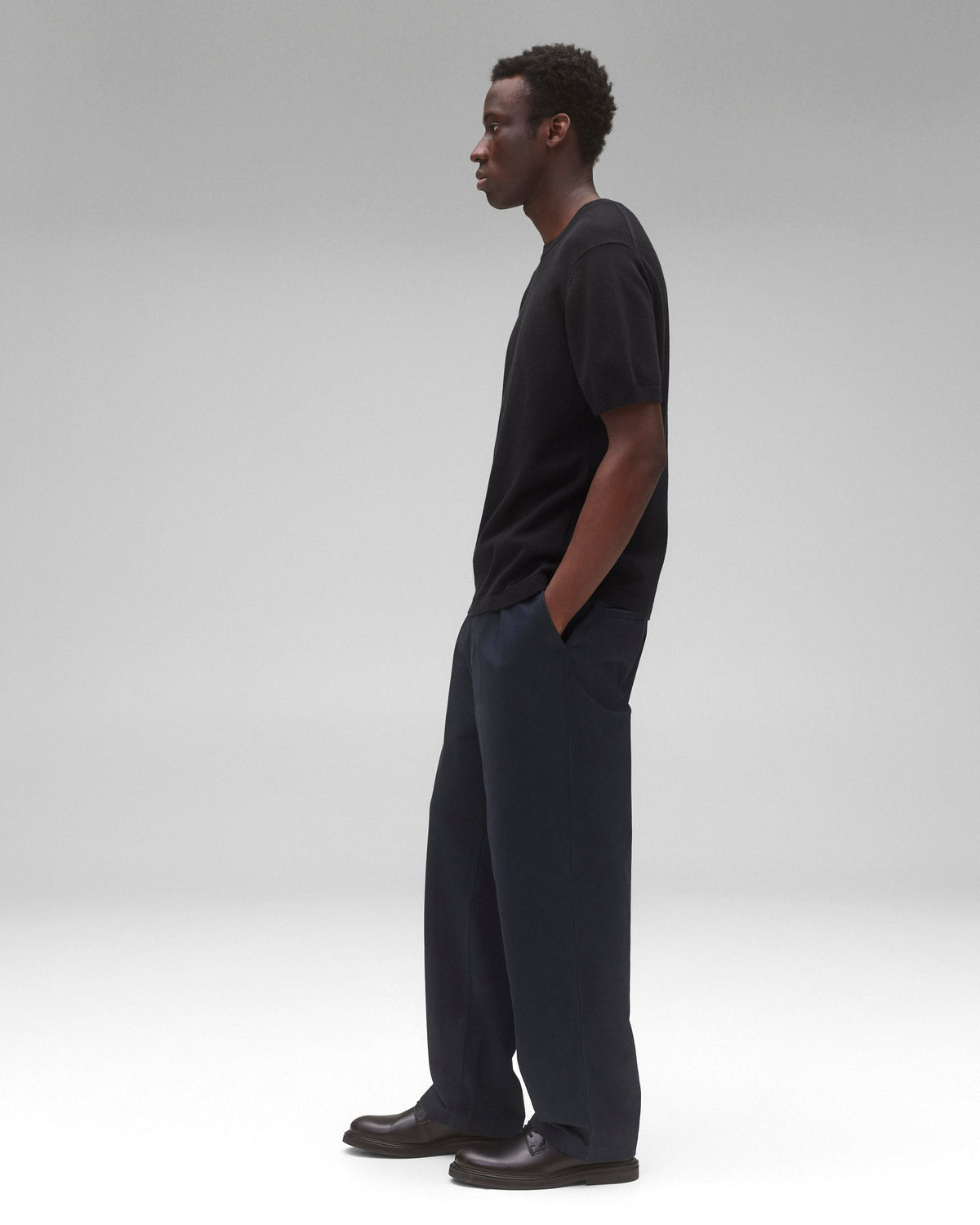 Men's Cotton Cashmere Riviera T-Shirt – Black