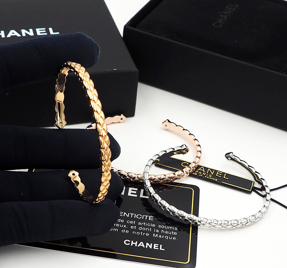rose gold rose Bangle for women - alternate angle view 3