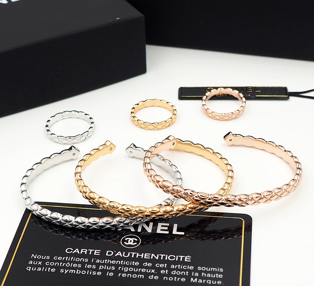 rose gold rose Bangle for women - alternate angle view 9