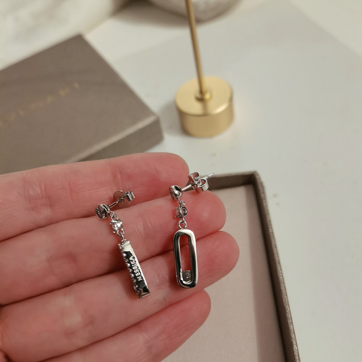 crystal Stud Earrings for women - alternate angle view 5