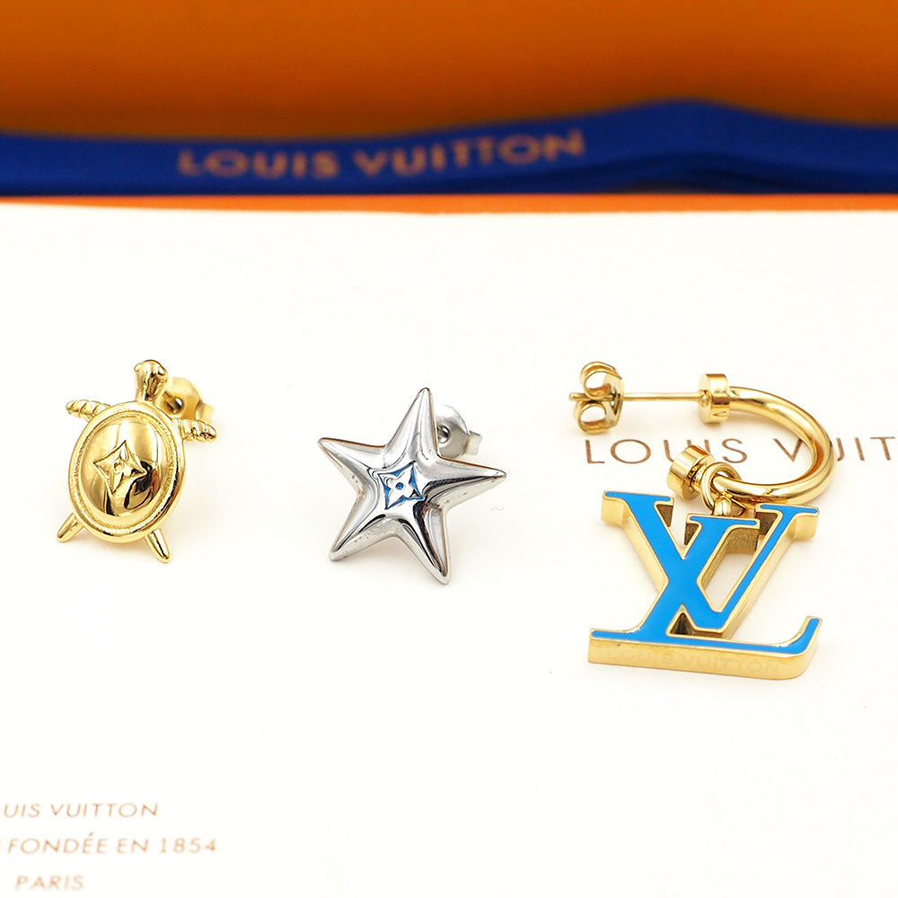 crystal letter Drop Earrings for women - alternate angle view 6