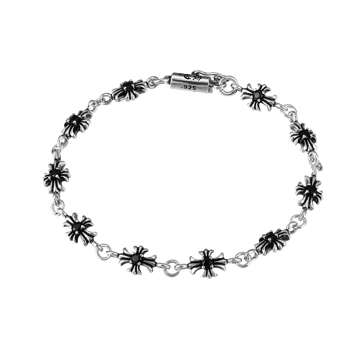 white crystal Bracelet for women - product detail view