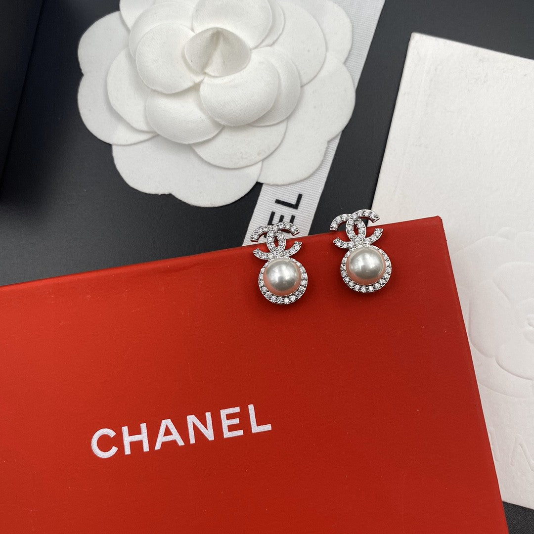 silver 925 sterling silver letter Drop Earrings for women - alternate angle view 3