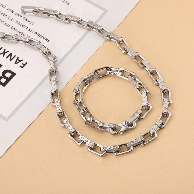 silver metal trendy Bracelet for women - alternate angle view 5