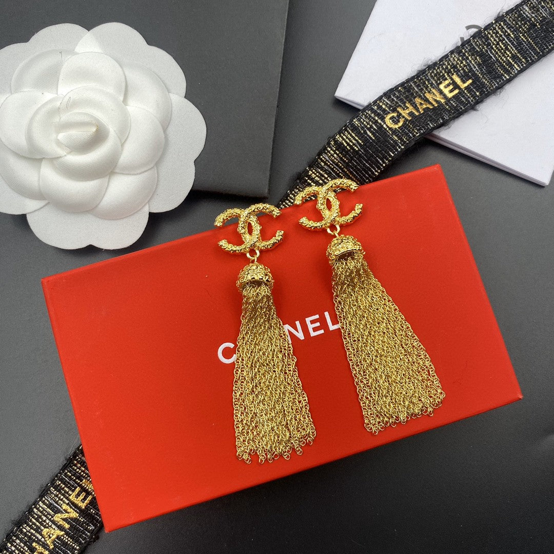 letter Drop Earrings for women - alternate angle view 3