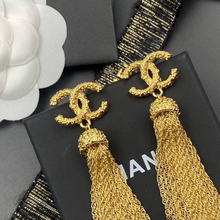 letter Drop Earrings for women - alternate angle view 4