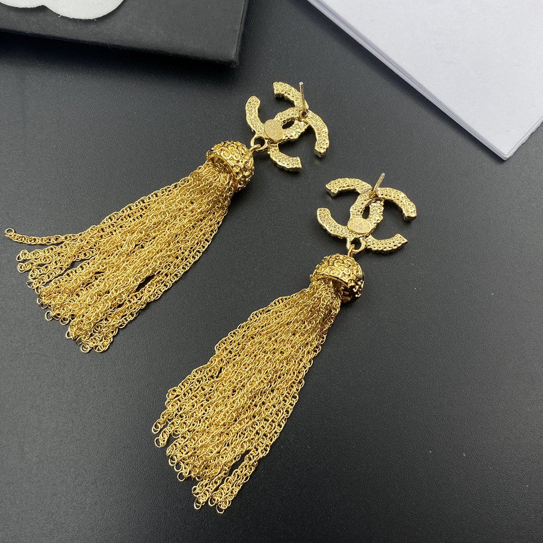 letter Drop Earrings for women - alternate angle view 5