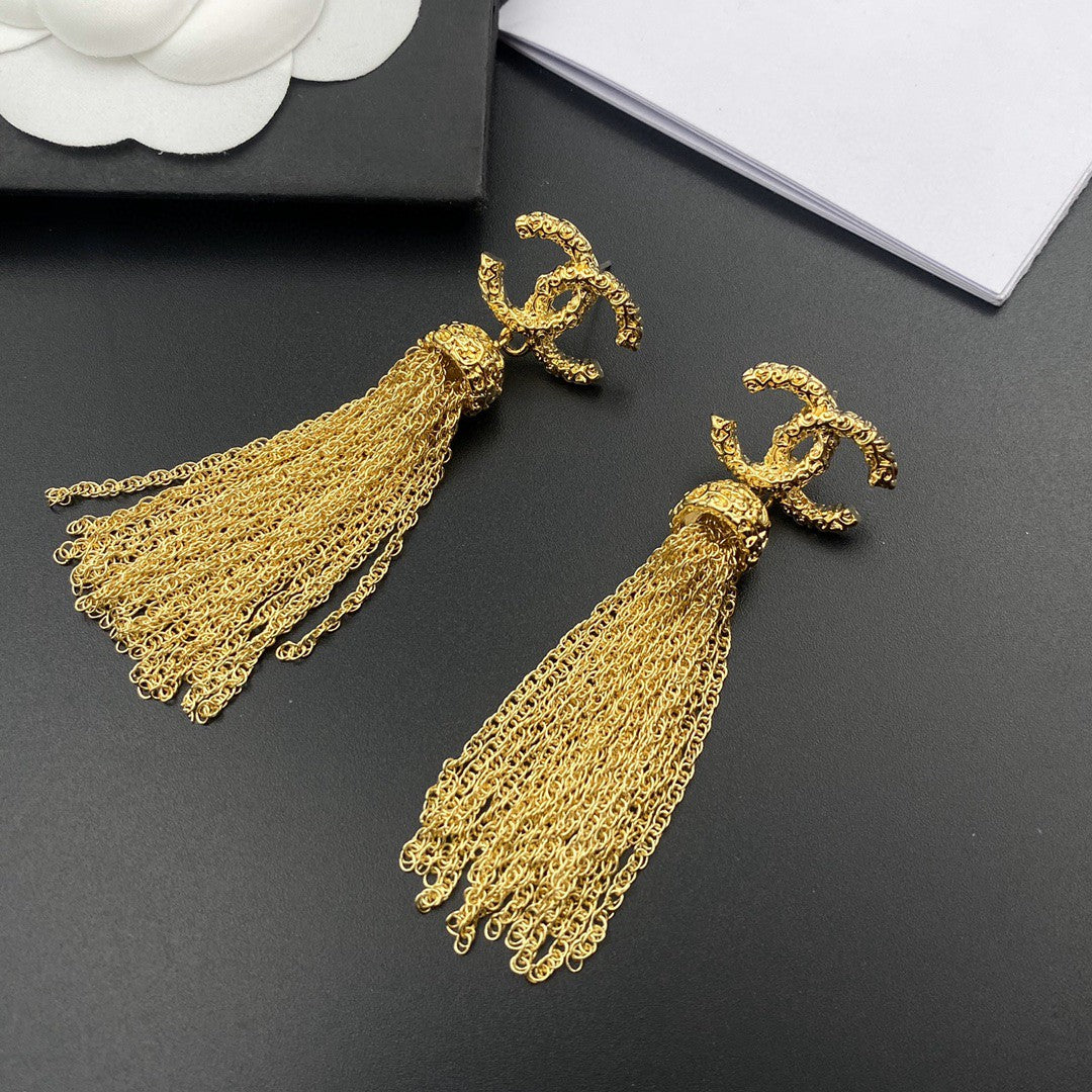 letter Drop Earrings for women - alternate angle view 8