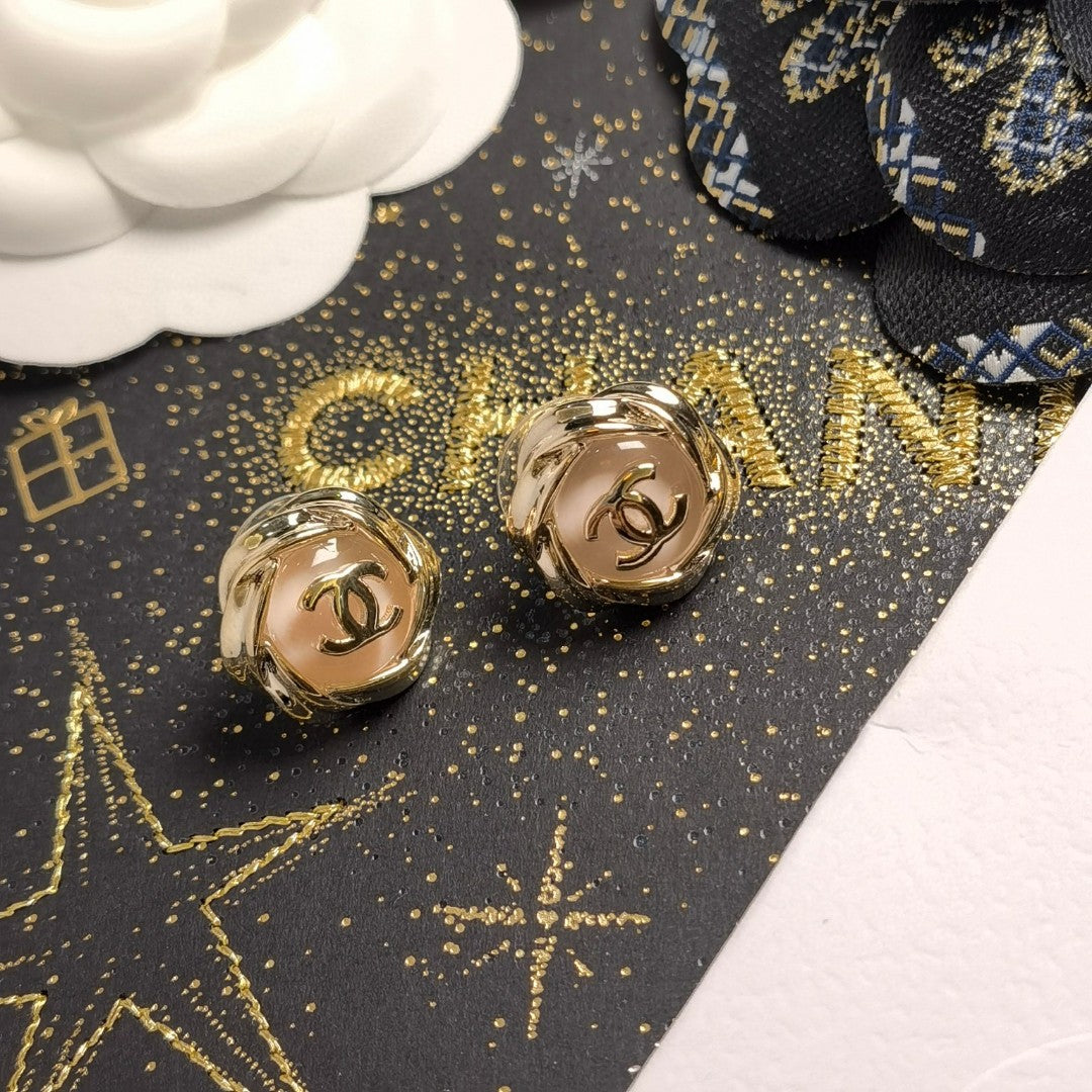pink letter Drop Earrings for women - alternate angle view 5