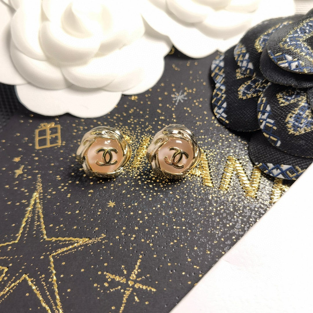 pink letter Drop Earrings for women - alternate angle view 7