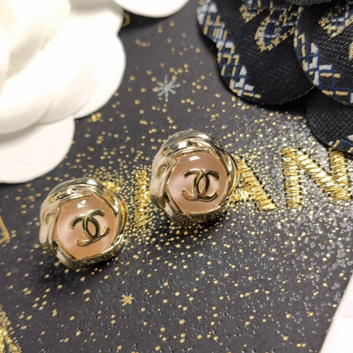 pink letter Drop Earrings for women - alternate angle view 8