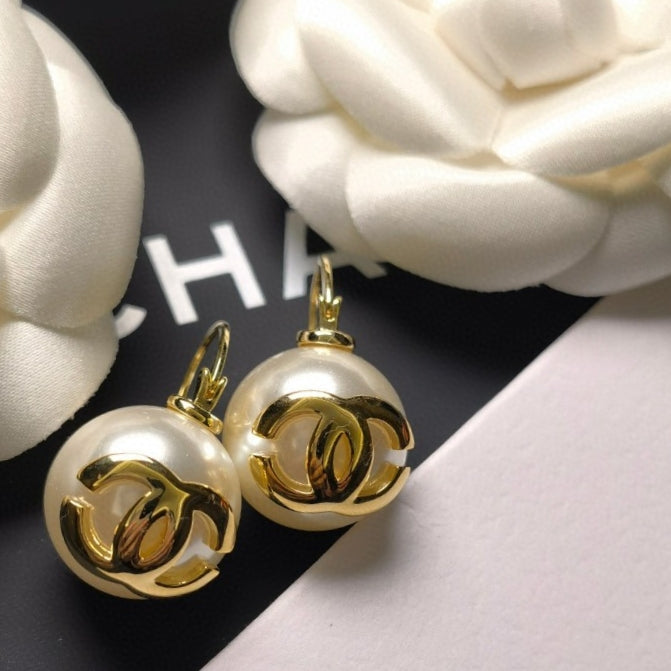pearl Hook Earrings for women - alternate angle view 3