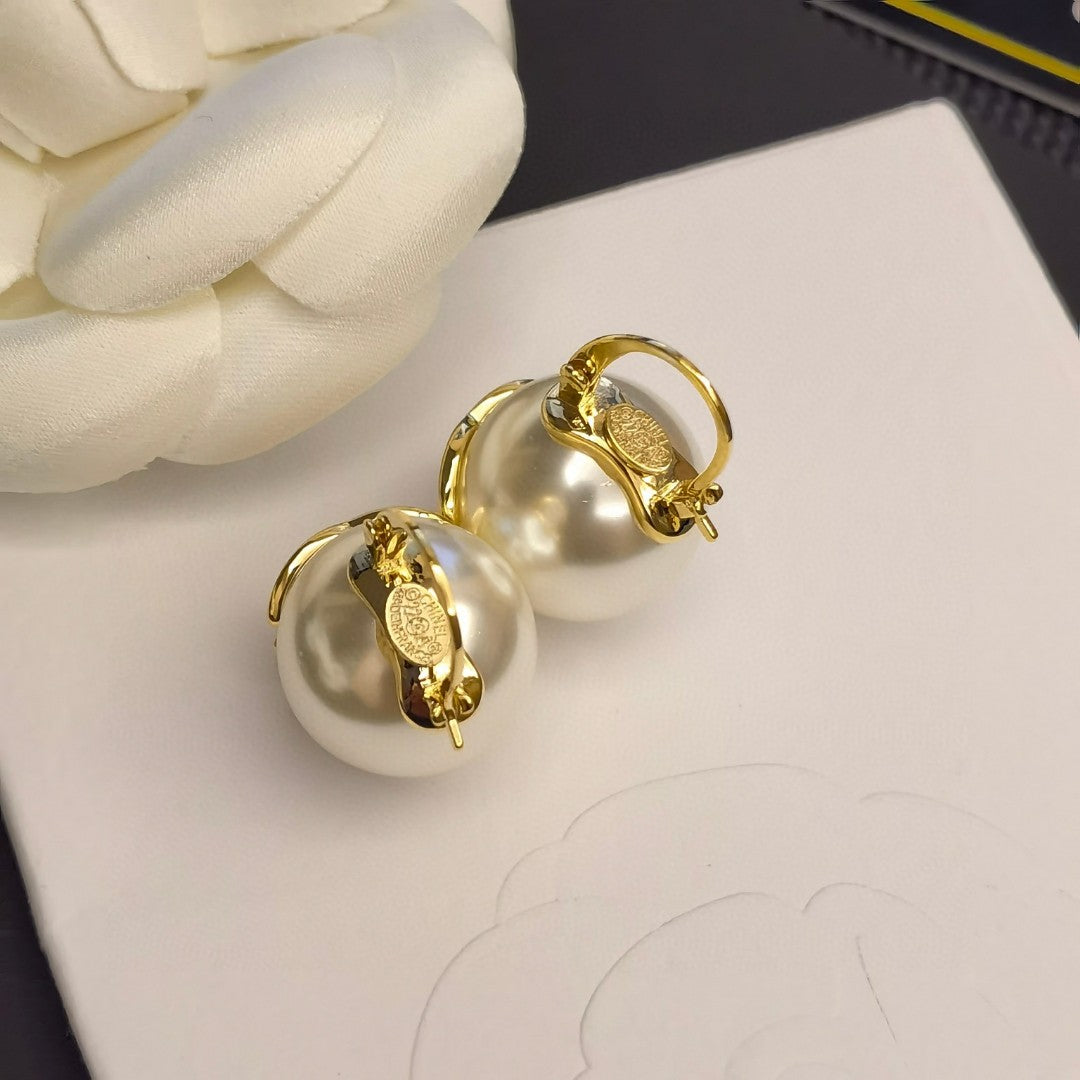 pearl Hook Earrings for women - alternate angle view 5