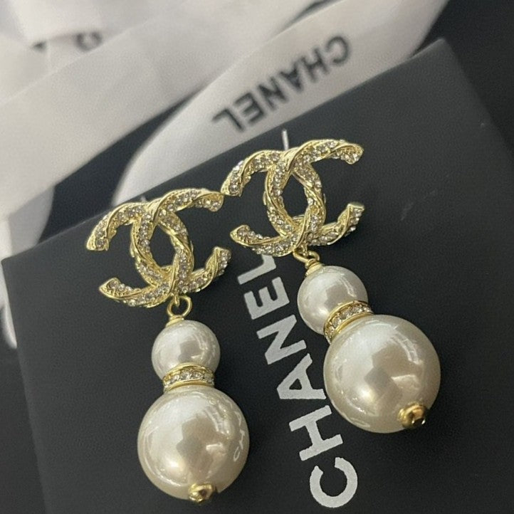 yellow sterling silver floral Stud Earrings for women - alternate angle view 3