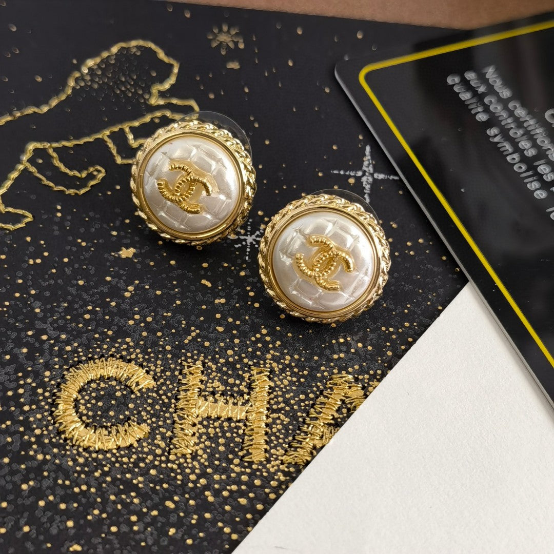 yellow brass letter Drop Earrings for women - alternate angle view 6