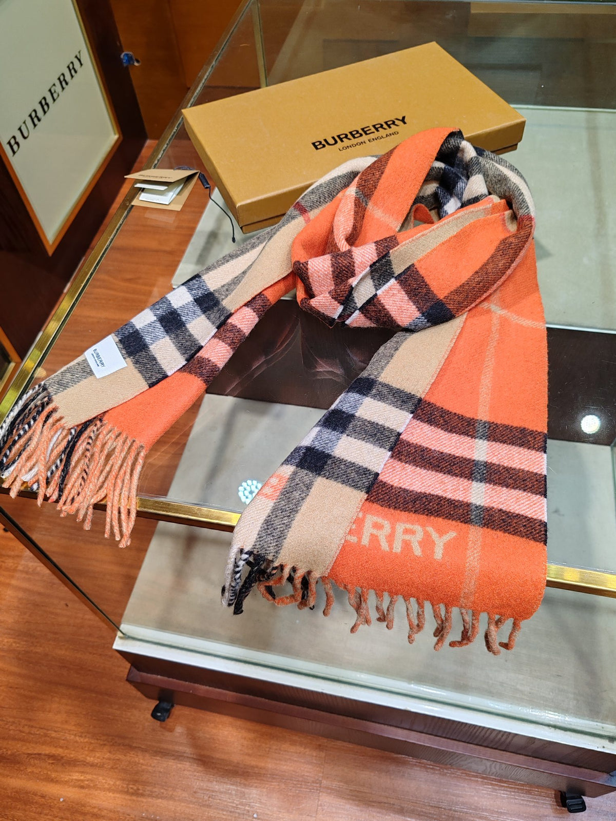multicolor velvet versatile Scarf for men - alternate angle view 5