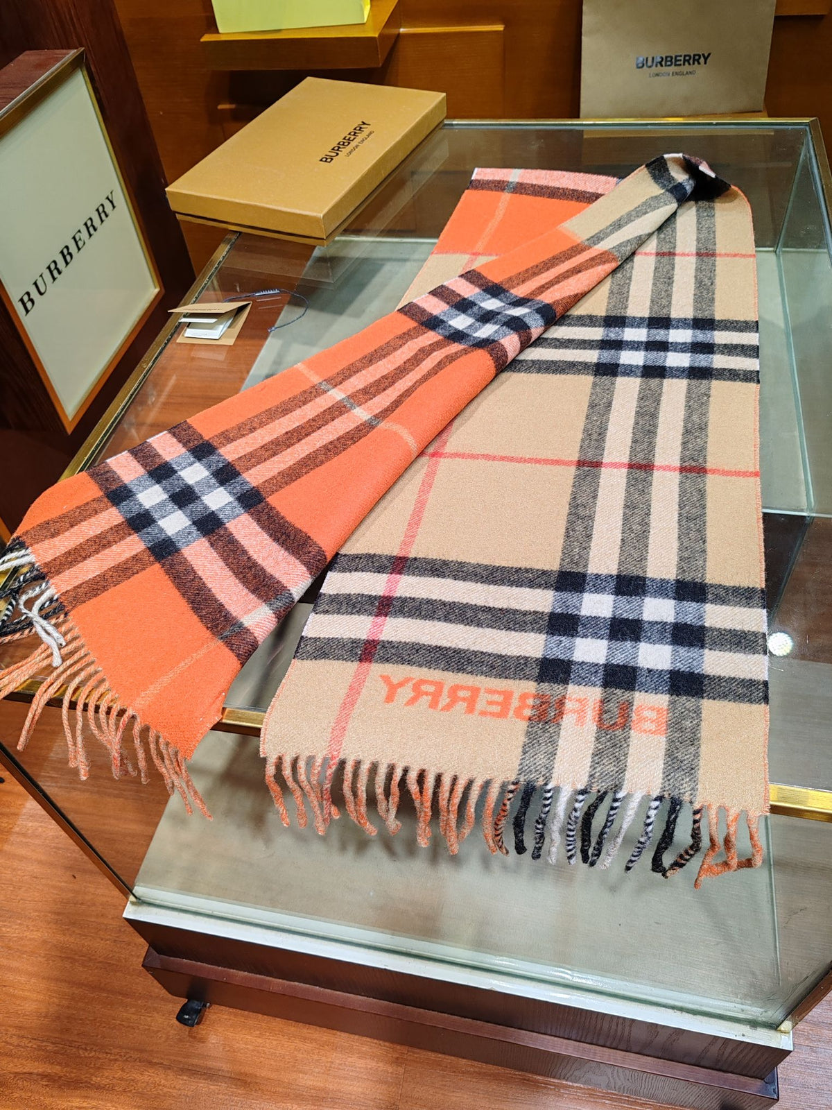 multicolor velvet versatile Scarf for men - alternate angle view 7