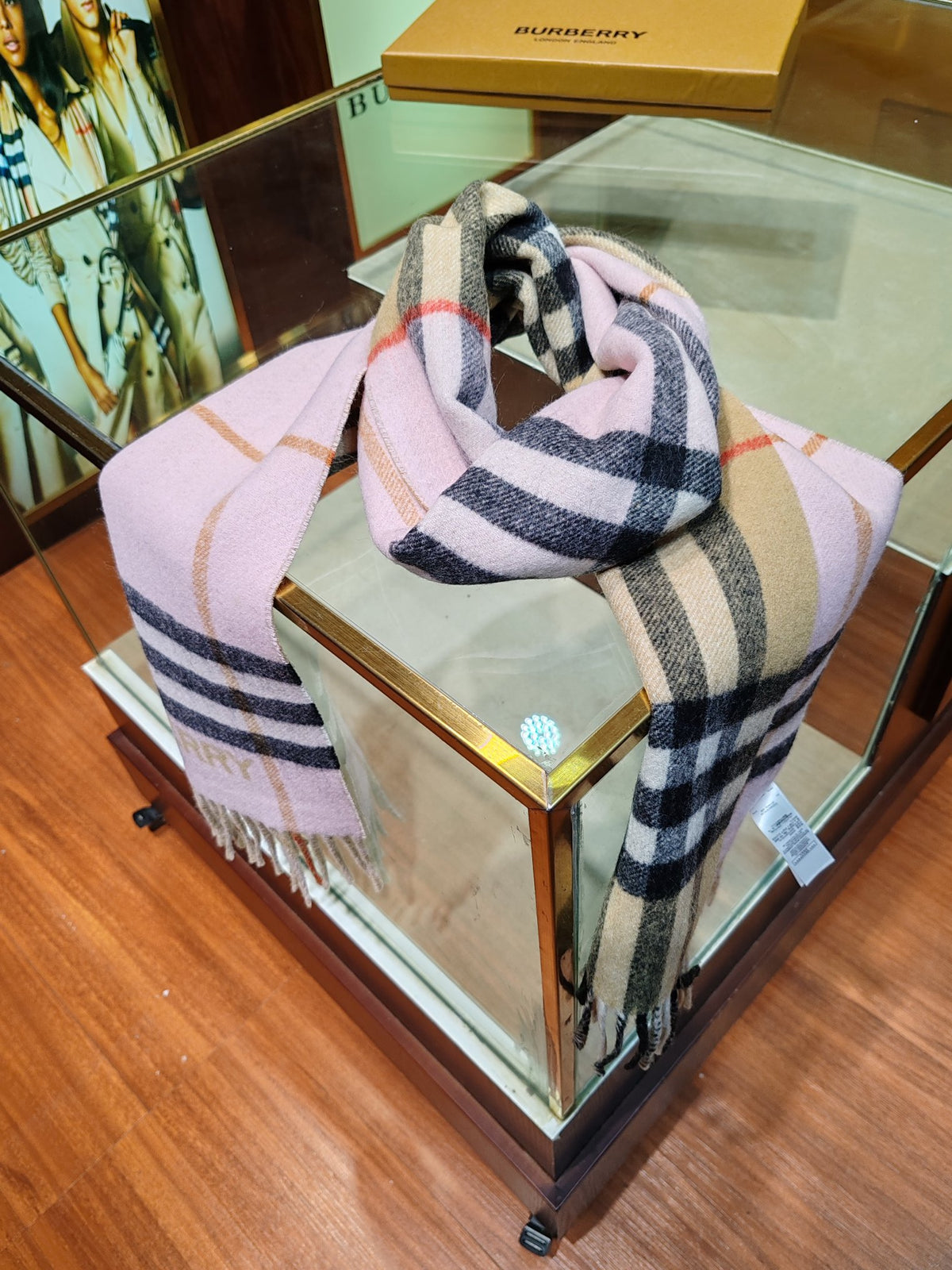 multicolor velvet versatile Scarf for men - alternate angle view 2