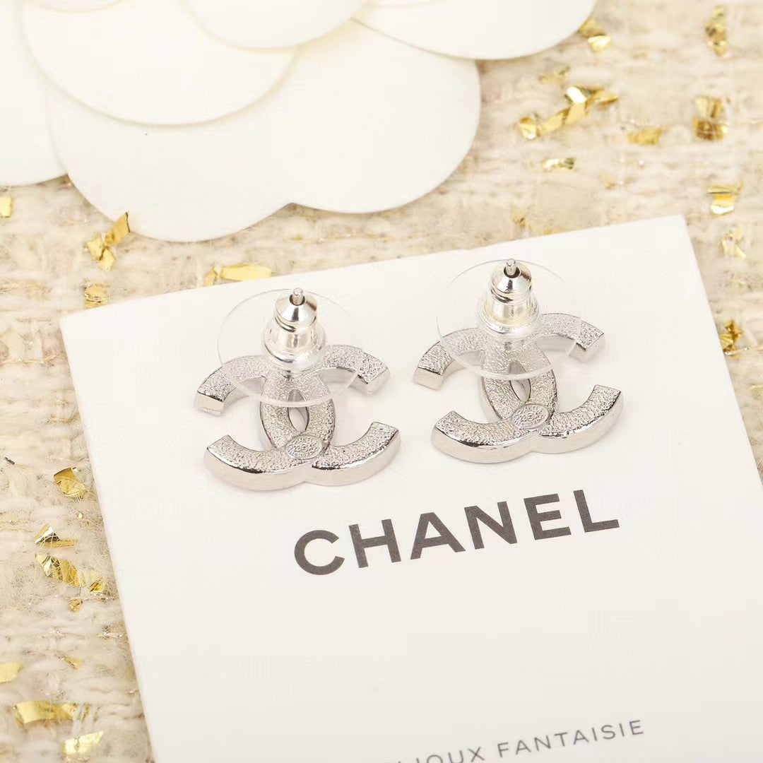 black and white crystal letter Drop Earrings for women - alternate angle view 5