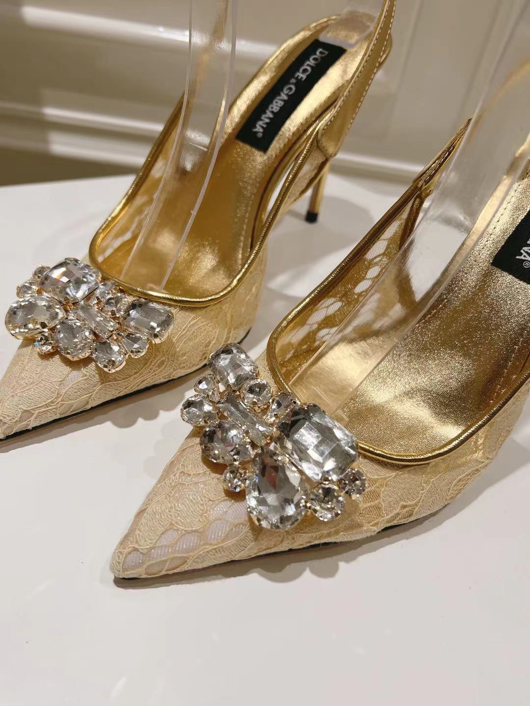 Dolce & Gabbana DG Women's Lace-Mesh Heels