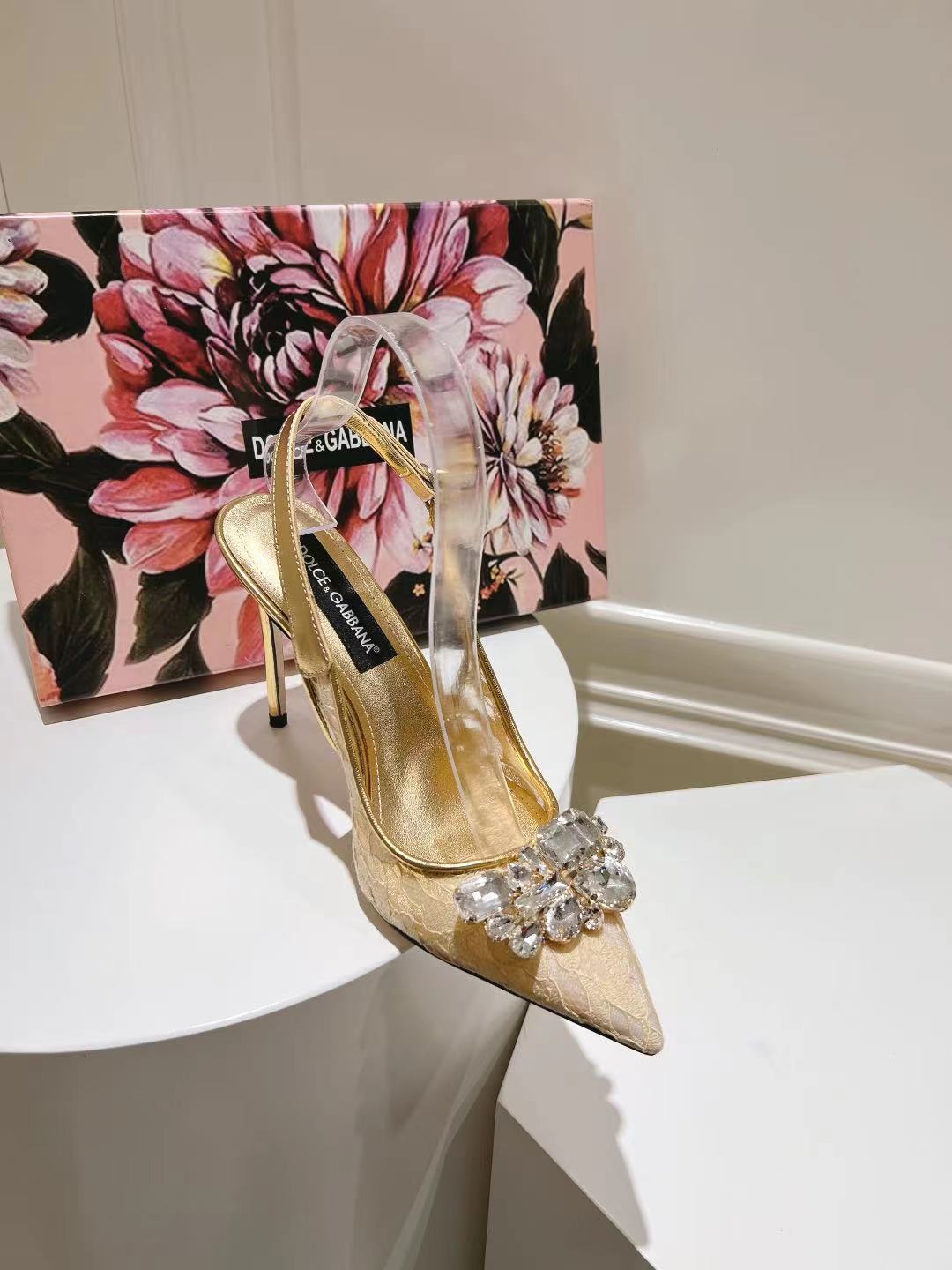 Dolce & Gabbana DG Women's Lace-Mesh Heels