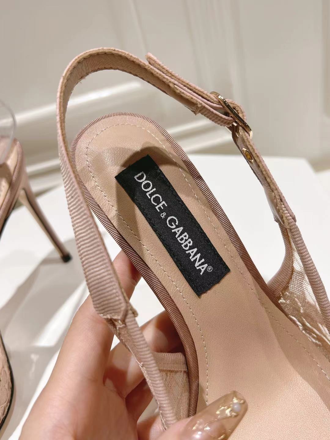 Dolce & Gabbana DG Women's Lace-Mesh Heels