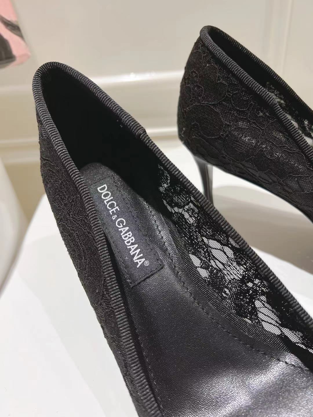 Dolce & Gabbana DG Women's Lace-Mesh Heels