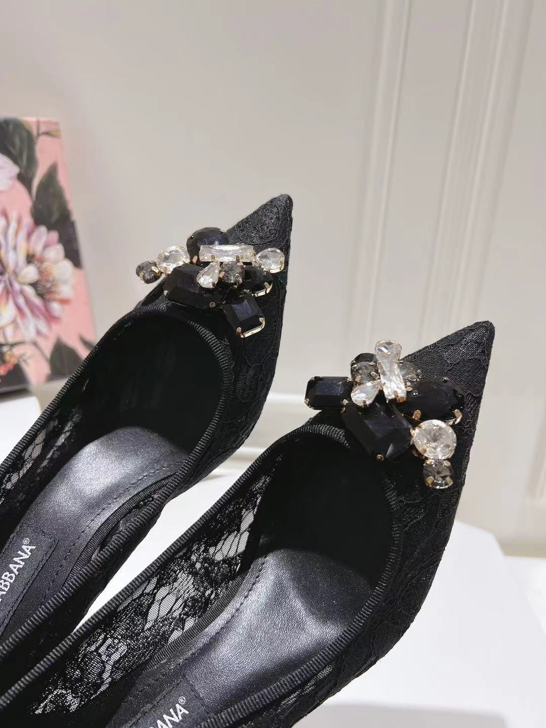 Dolce & Gabbana DG Women's Lace-Mesh Heels