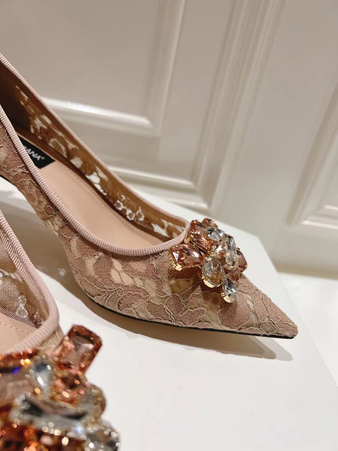 Dolce & Gabbana DG Women's Lace-Mesh Heels