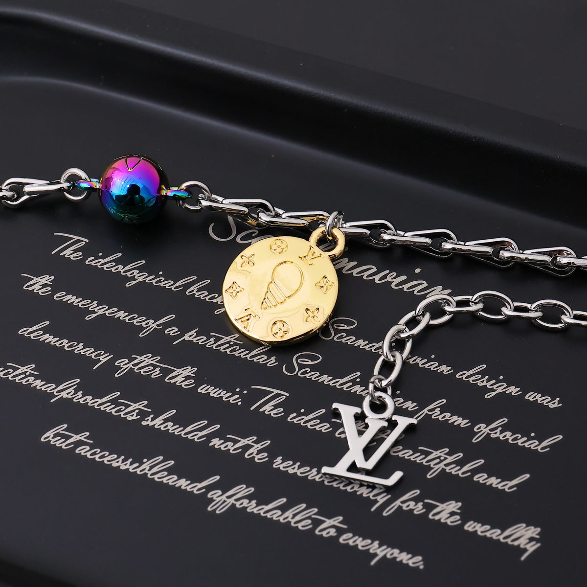 multicolor Necklace for women - alternate angle view 5