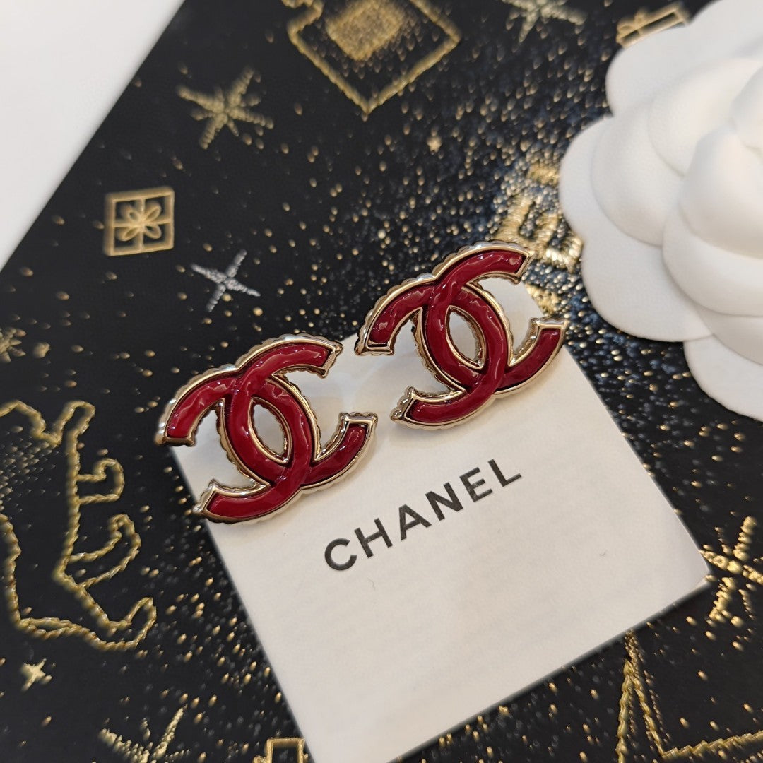 gold letter Drop Earrings for women - alternate angle view 4