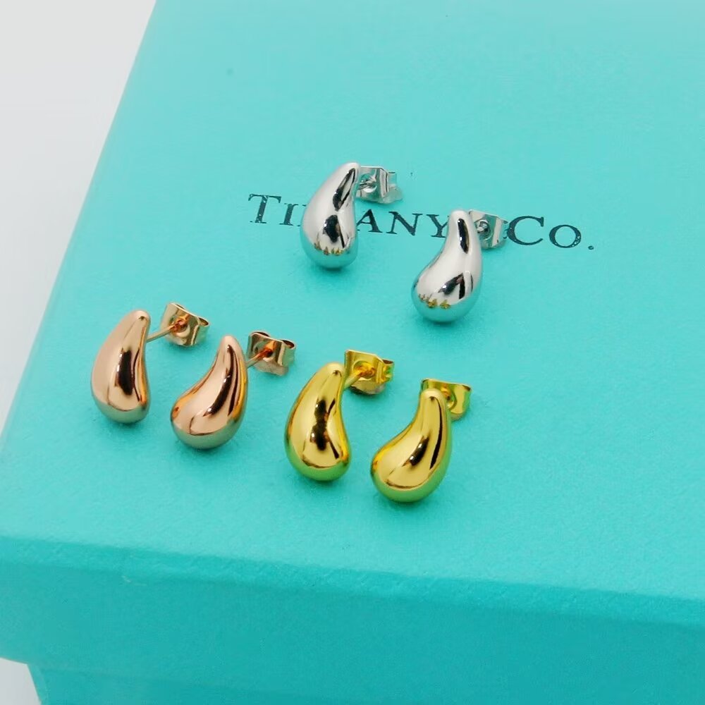 tricolor Stud Earrings for women - product detail view