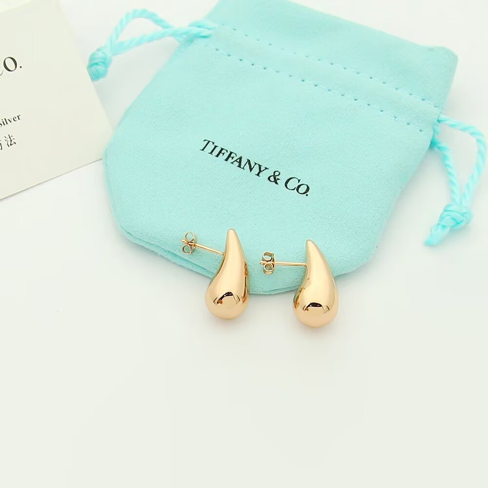 tricolor edgy Stud Earrings for women - alternate angle view 5
