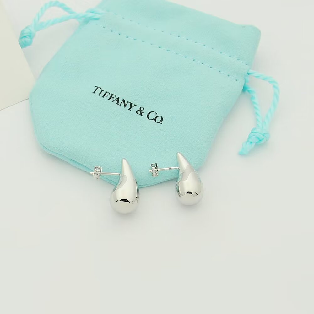 tricolor edgy Stud Earrings for women - alternate angle view 6