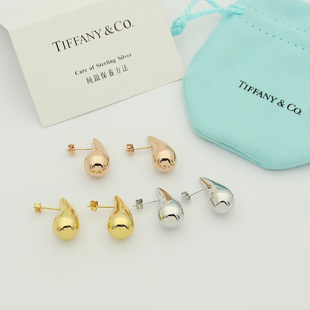 tricolor edgy Stud Earrings for women - alternate angle view 4