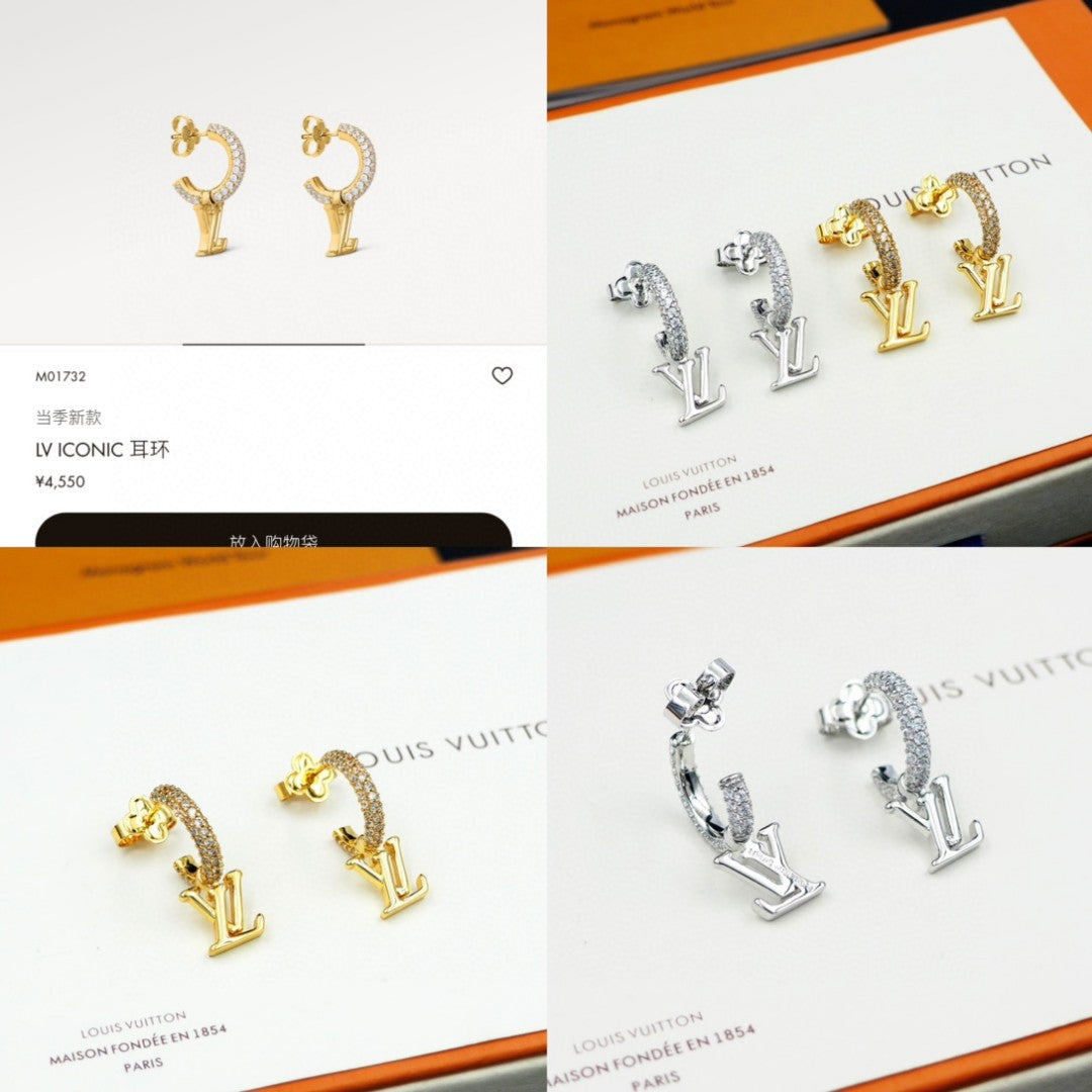 letter Drop Earrings for women - alternate angle view 7