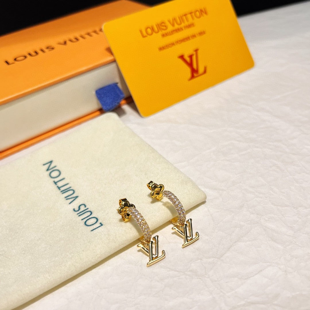 letter Drop Earrings for women - alternate angle view 9