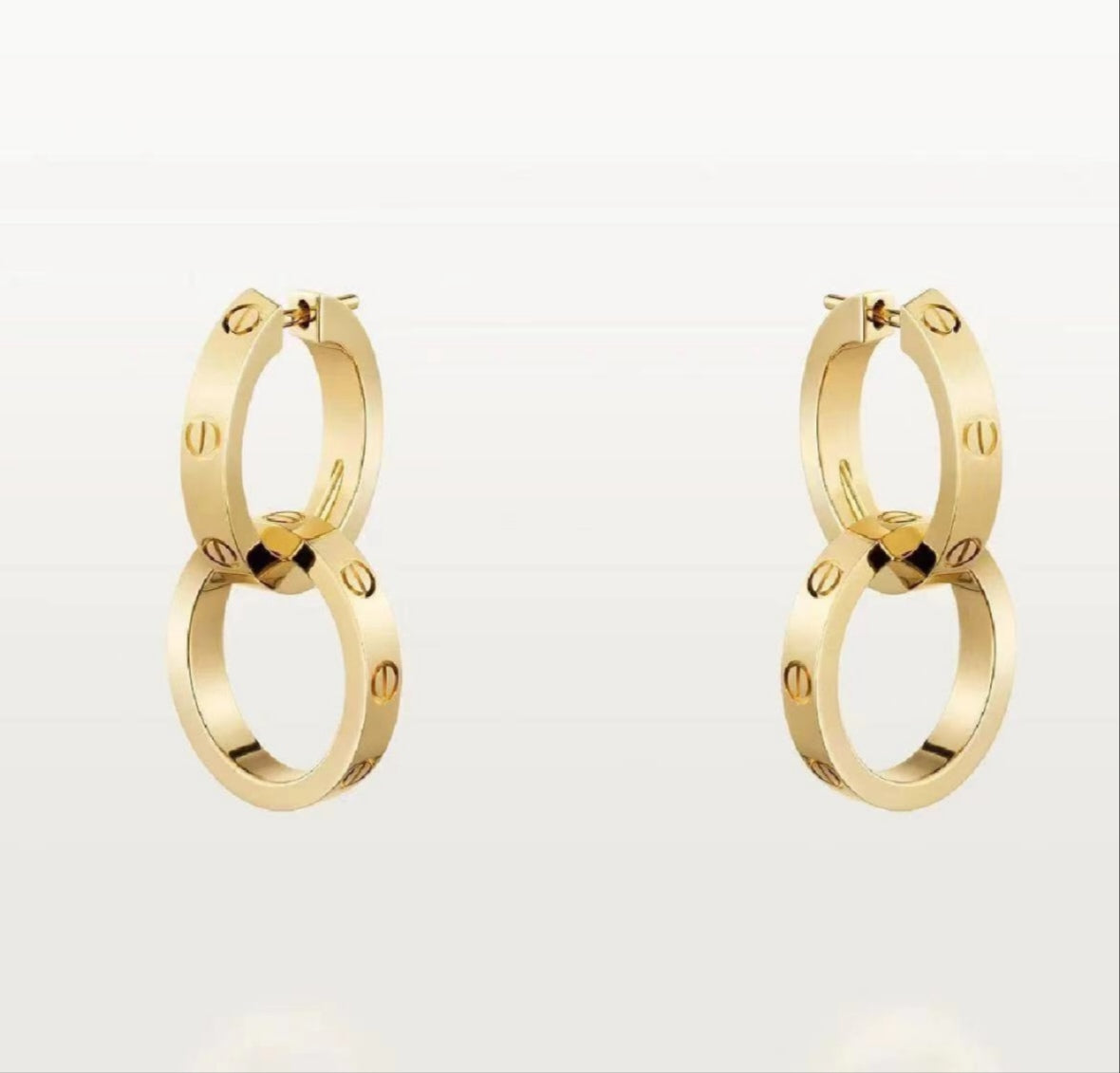 rose gold rose Stud Earrings for women - product detail view
