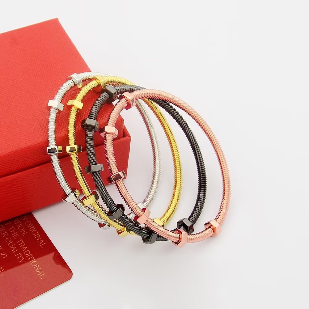 rose gold rose Bangle for women - product detail view